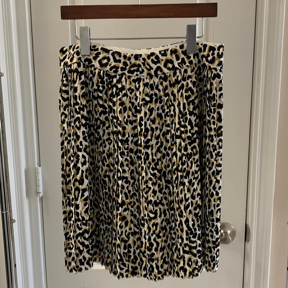 J. Crew leopard skirt size 8